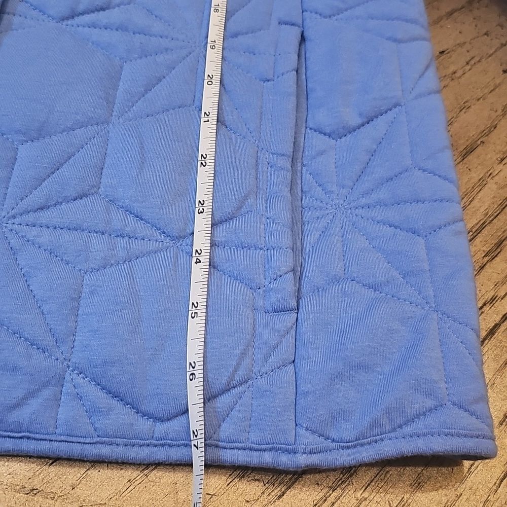 Lands End Light Blue Quilted Jacket Size M - Picture 4 of 12
